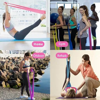 Resistance Bands for Working Out Exercise Bands Physical Therapy Outdoor Fitness Training Pilates Home Gym Stretch Elastic Band 4