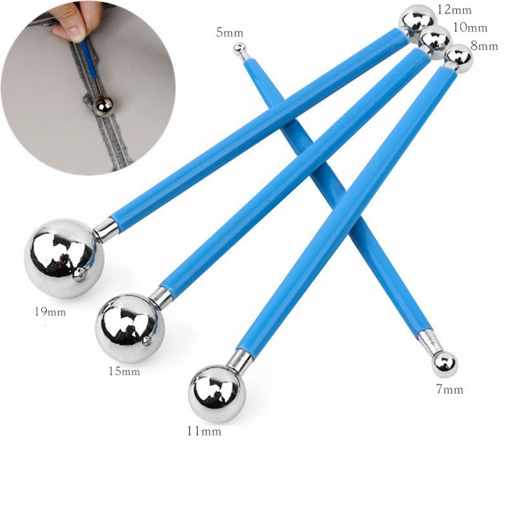 4pcs Stainless Steel Polymer Clay Tools Diy Tile Grout Floor Pressure