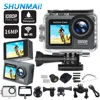 2.0" 1.4" Dual Screen Camera 1080P 30FPS WiFi Sports Camera 120° Wide Angle 30m Underwater Waterproof Helmet Video Recording Cam 1