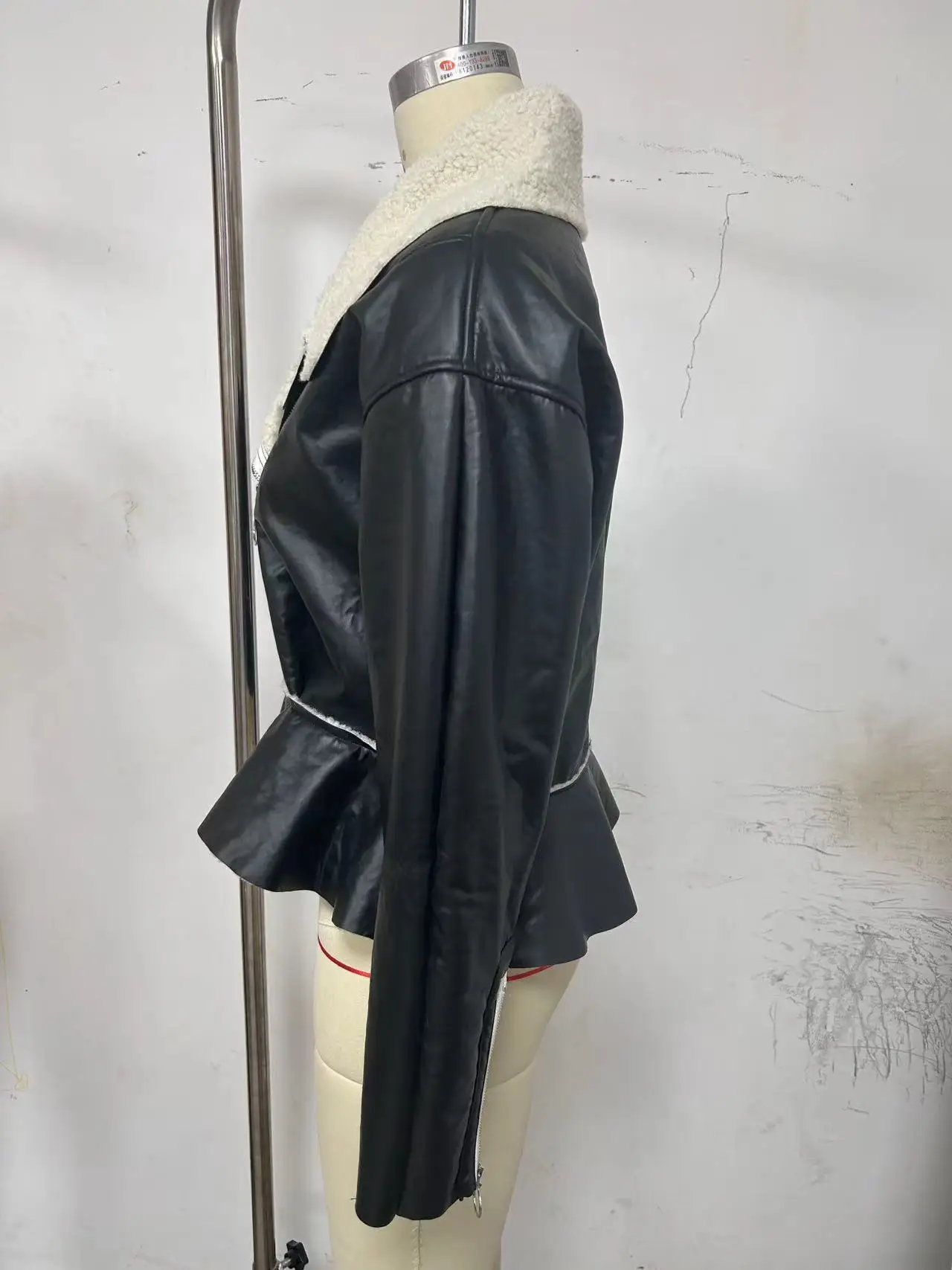 Abrigos ajustados con cuello vuelto para mujer, moda otoño invierno 2025, chaquetas de manga larga para mujer, cárdigan corto informal de calle para mujer