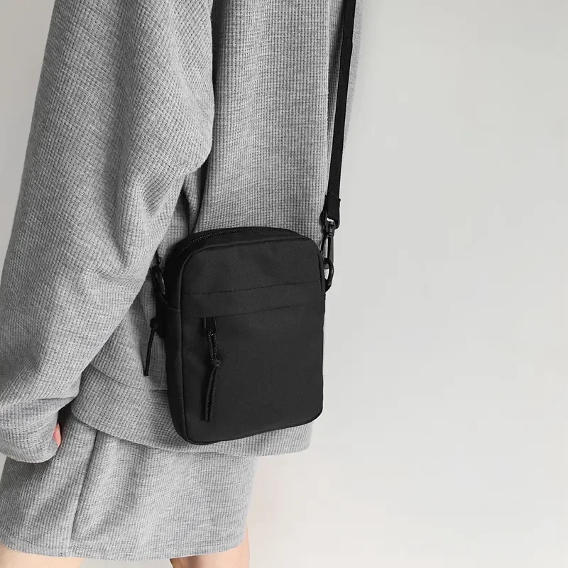 

Small Bag Bags Men Shoulder Men For Messenger Sling Simple Bag Casual Crossbody Small Canvas Pouch Zipper New Crossbody