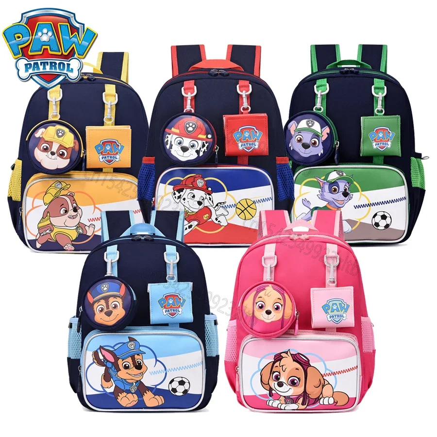 Paw Patrol Zaini Per Bambini Borsa Per Cartoni Animati Anime Skye Everest Marshall Chase Ragazzi Ragazze Pat Patrouille Compleanno Zaino Regali