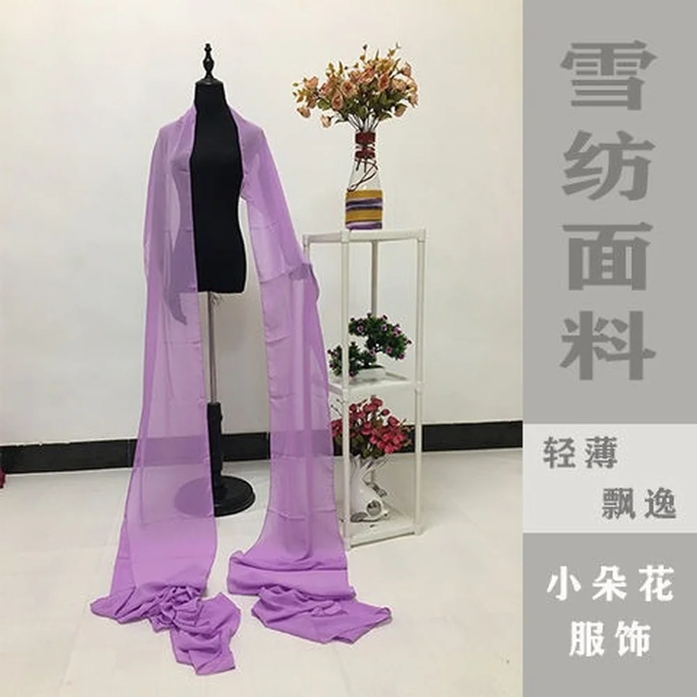 Chinese Ancient Dance Costume Opera Streamer Hanfu Chiffon Long Shawl Shawl Performance Clothing Chinese Dance Ribbon