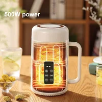 Bouilloire électrique 500W 12h, Pot spécial pour bouillie de rendez-vous, tasse de santé Portable en acier inoxydable 304, cuiseur à riz multifonctionnel 1L 5