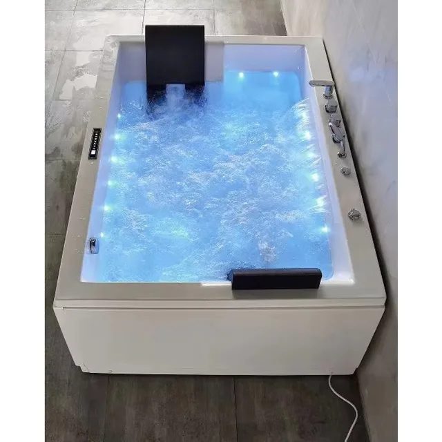 อ่างจากุซซี่อะคริลิกสำหรับ 2 คน พร้อมระบบนวดด้วยน้ำ สำหรับห้องน้ำในร่มและสปา ระดับโรงแรมหรู 1