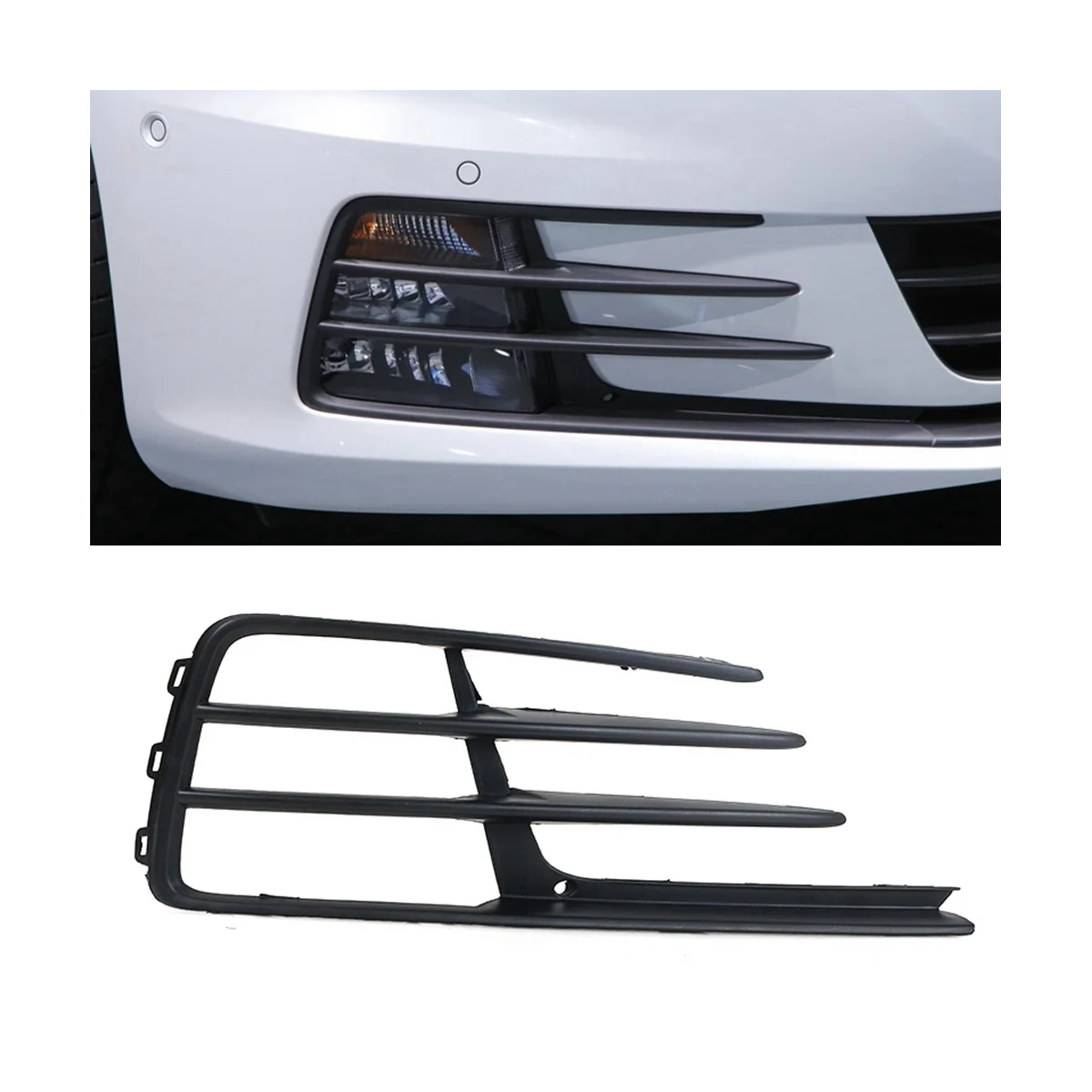 

1K8853665E 1K8853666E Front Bumper Fog Light Grille Lower Grid Grille Car for Volkswagen Suncool Scirocco 2015 2016