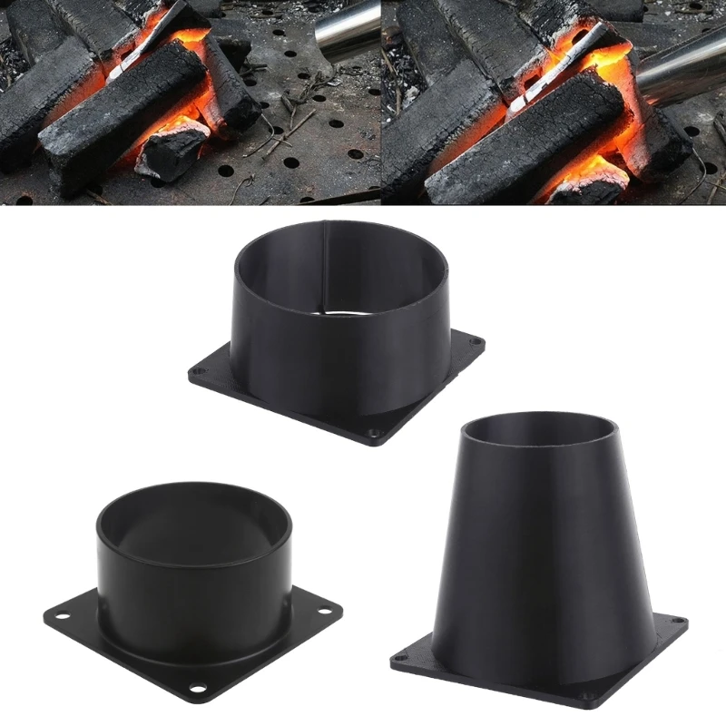 

ABS Round Pipe Flange Duct Air Ventilation Hose Connector Tube Exhaust Duct Air System Vent for 8x8cm Fan