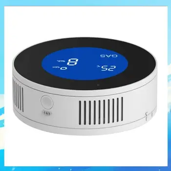 Combustible Gas Detector Tuya Smart Gas Detector With Temperature Function With LCD Display With Tuya App EU Plug-[A49T] 1