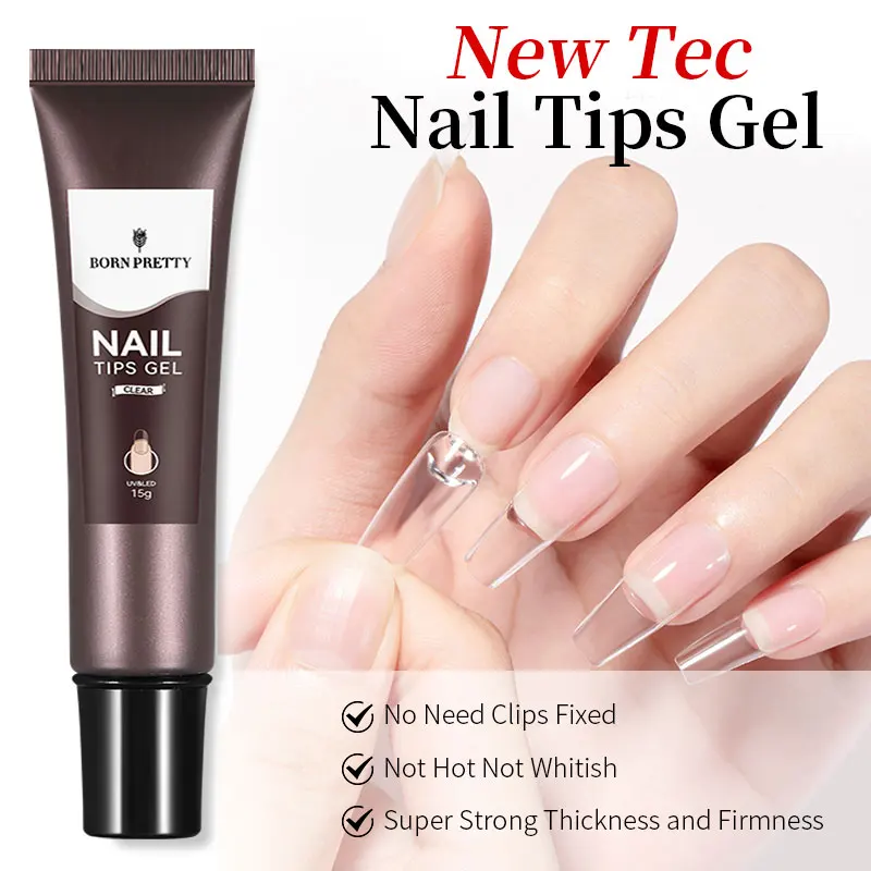 Born Pretty 15g New Tec Nail Tips Gel For Fake Nails Manicure Adhesive