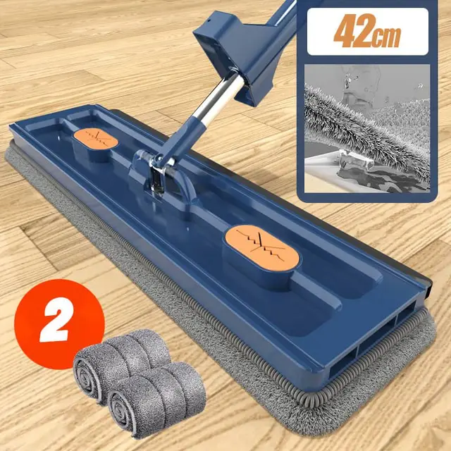 Leifheit Mop With Drainer Cube Clean Twist Xl, With Wheel Base, Flat Mop  With Centrifuge Mechanism, 42 Cm - Mops - AliExpress