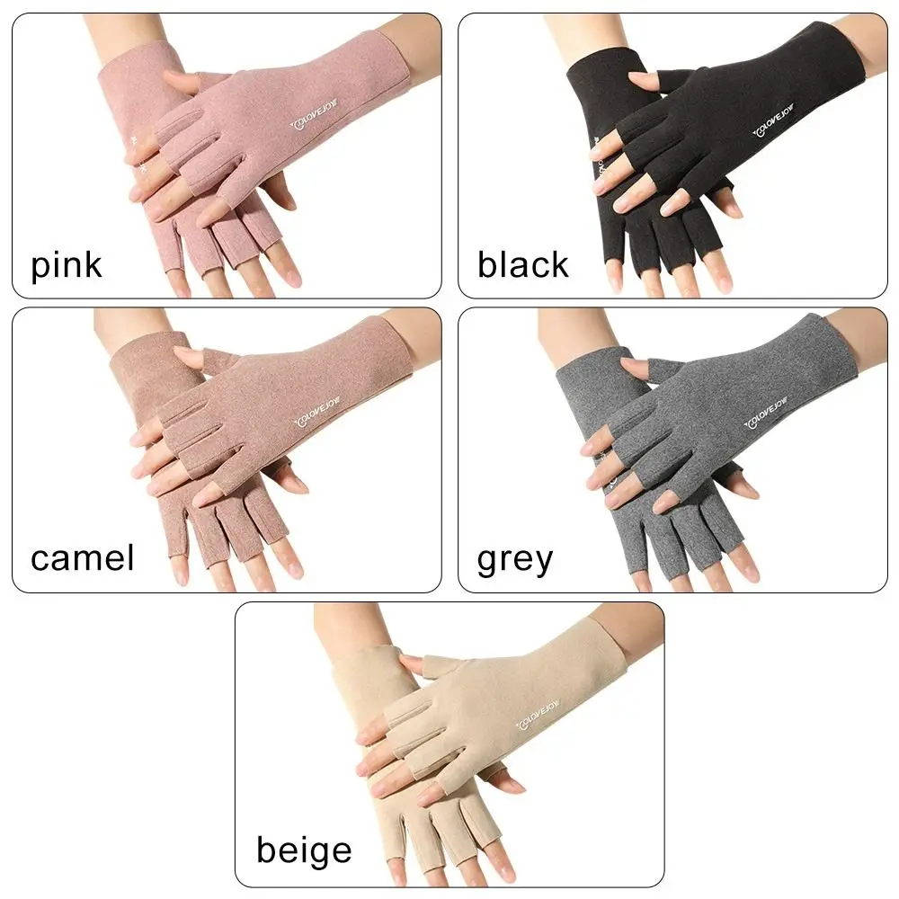 Hot Sale Touchscreen Autumn Winter Riding Gloves Semi-Finger Short Mittens Warm Gloves Half Finger Gloves