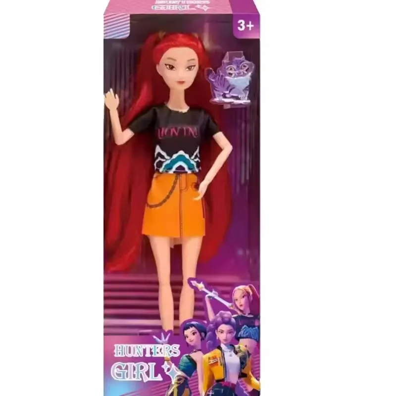 popular Kpop Demon Hunters Doll Toys Rumi Mira Zoey Action Figure Toy Beautiful Princess Baby Girl Plastic DIY Toy for Girls