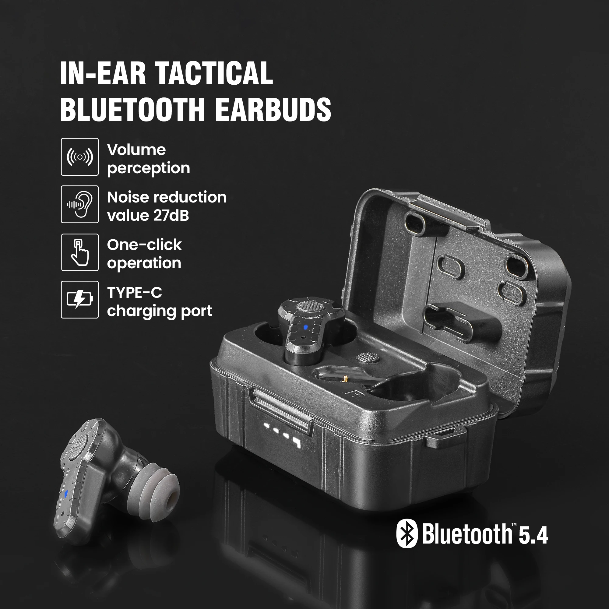 ARM NEXT tactical headset  anti-noise earplugs noise-cancelling for shooting hearing protection NRR27dB
