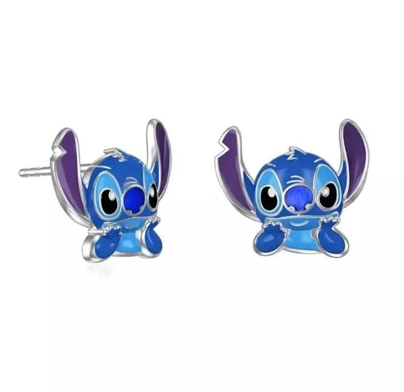 Disney Cartoon Earrings for Women Mickey Mouse Lilo & Stitch Anime Modeling Stud Earrings Fashion Jewelry Accessories Girls Gift