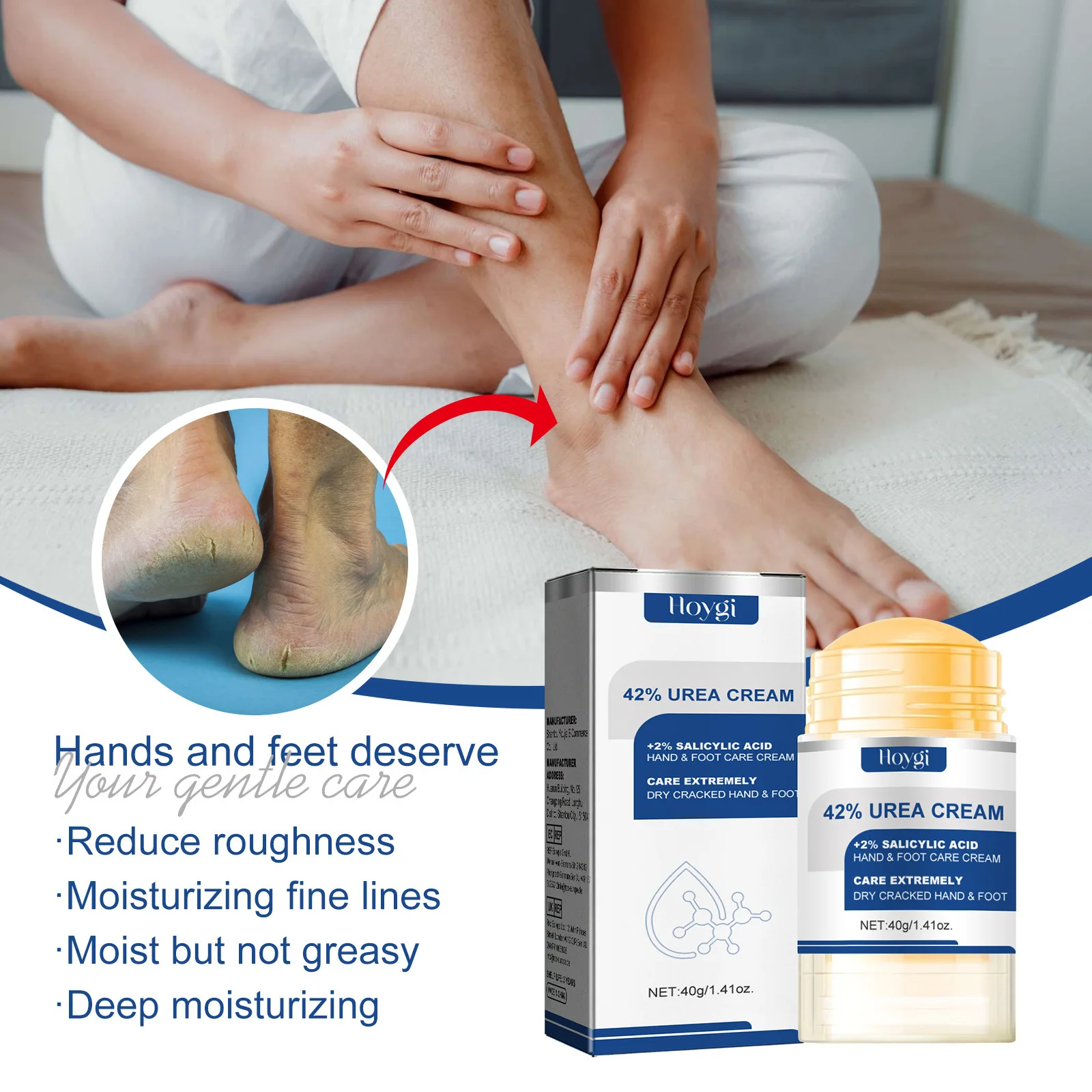 Foot Cream Anti-Drying Cracking Dead Skin Callus Removal Hand Heel Chapped Repair Moisturizing Exfoliating
