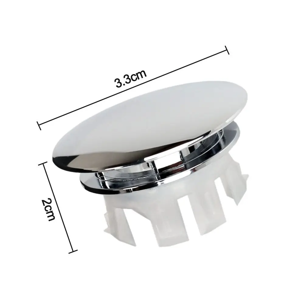 Copper Sink Overflow Cover Trim Ring Hole Cap Wash Basin Round Double Layer Overflow Ring Plug TubDrain Stopper Kitchen Bathroom drain plug sink cover