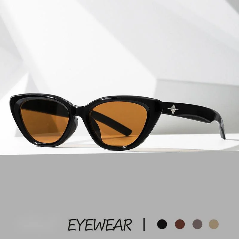 2024 neue GM gleichen Stil Sonnenbrille Damen Sonnenbrille europäischen und amerikanischen Retro kleinen Rahmen koreanische Mode Cat Eye Brille_voghion.com