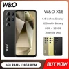 W&O X18 4G Smartphone Android 14 8GB RAM 128GB ROM Mobile phone 6.6 Inch HD Display Dual SIM 5200mAh Battrey Cell Phone On Sale 1