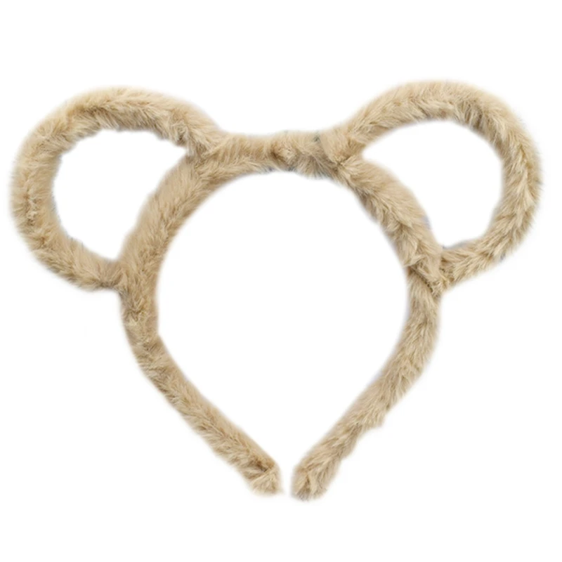 Cerchietto per capelli con orecchie da orso soffici, per cosplay