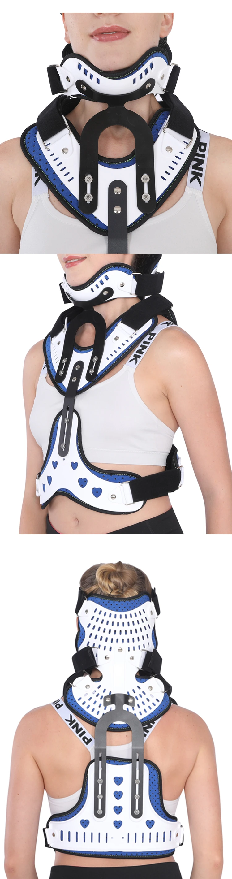 Cervical Thoracic Orthosis Head Neck Brace for Thoracic Spine Cervical Immobilization 12 Cervical Thoracic Orthosis Head Neck Brace for Thoracic Spine Cervical Immobilization 7