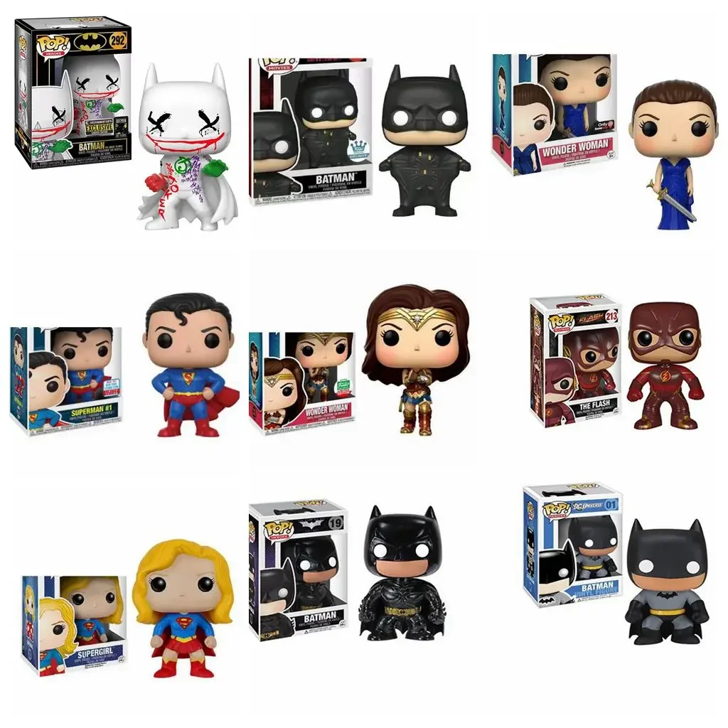 thumbnail image 1 of FUNKO POP DC Justice League Wonder Woman 226# Superman 205# Batman 292# Aquaman The Flash Figura de vinilo Colección Juguetes, 1 of 5