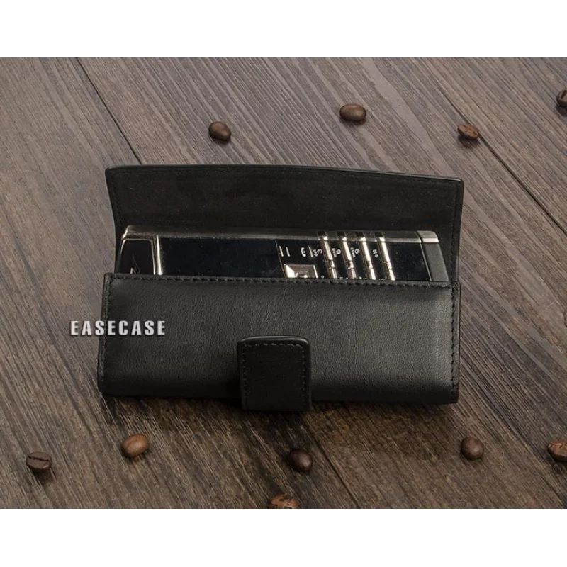 Custodia In Vera Pelle D2 Su Misura Per Vertu Signature S