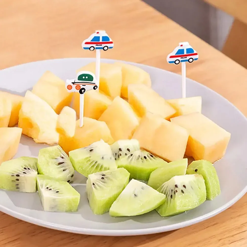 Car Castle Vegetable Cute Mini Food Picks Cartoon