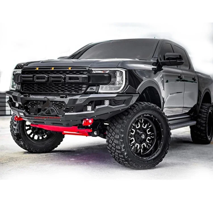 4x4 off road accessories with led lights trailer shackle bull bar Steel front bumper rear bumper combination FORD RANGER T9