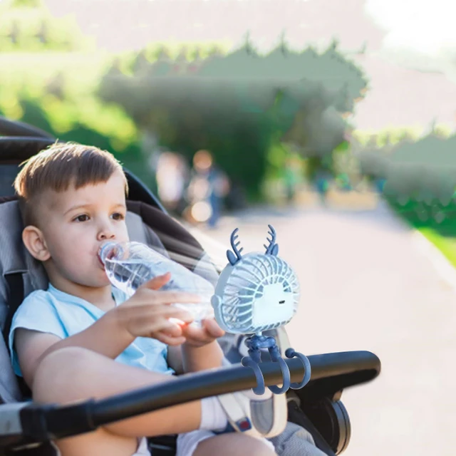 Mini ventilateur de poussette pour bébé, clip portable personnel