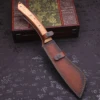WPKOPYA U.S.A Multi-purpose All Tang DC53 High hardness firewood knife + sheath, forest logging knife, household farm tool knife 6