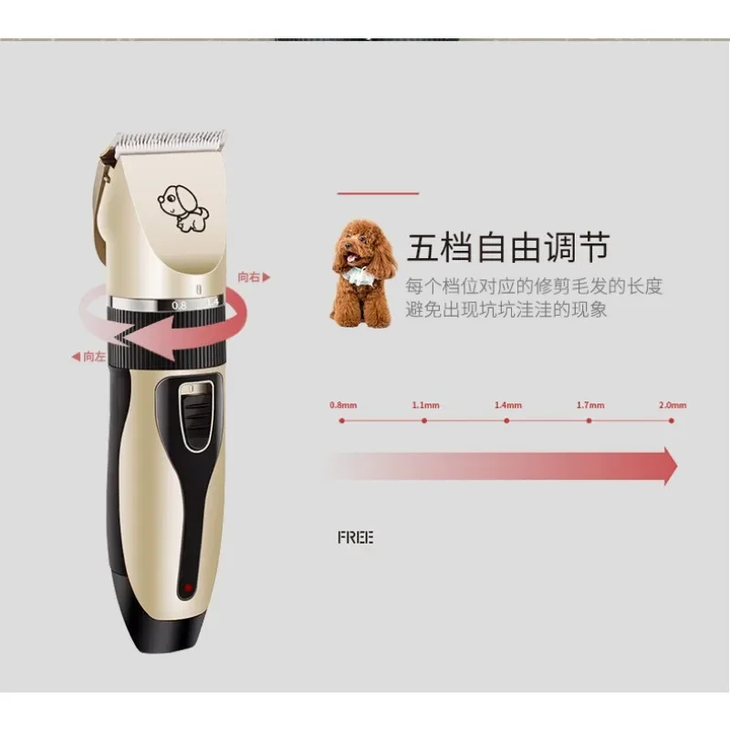 Hair Trimmer Pet Clipper Dog Hair Trimmer Pet Hair Trimmer Dog Clipper Dog Hair Clippers Grooming Pet Cat Dog Rabbit Haircut Trimmer Shaver Set Cordless Rechargeable Professional