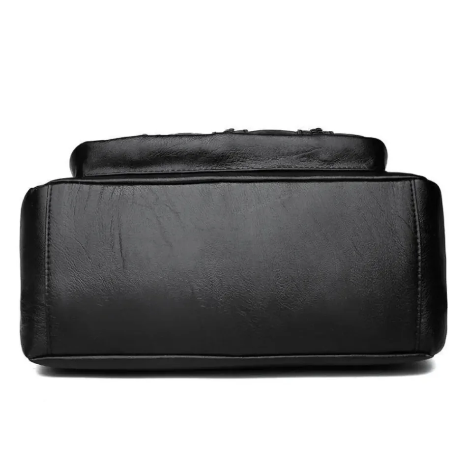 1 Pcs New Crossbody Bag Mom Bag Shoulder Bag Washed Soft Leather Women's Bag Versatile for Middle-aged and Elderly Women's Bag