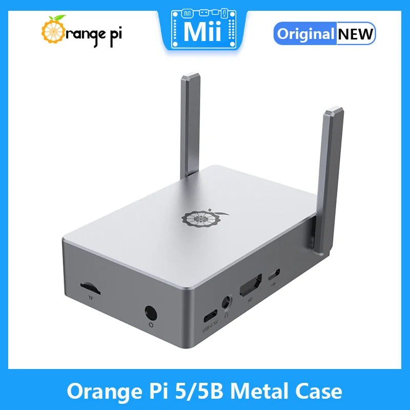 Boîtier métallique Orange Pi 5/5B, coque en alliage d'aluminium pour cartes de développement OPI 5/5B uniquement