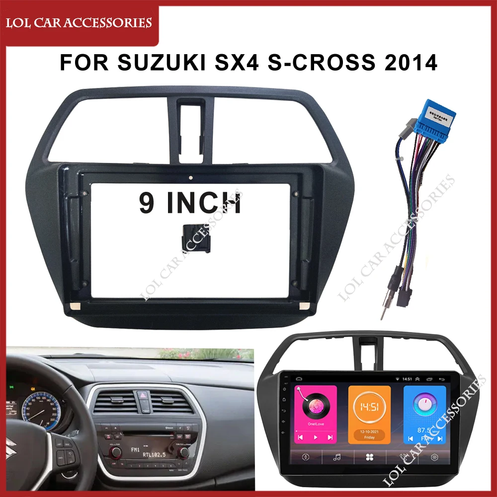 9 Inch For Suzuki SX4 SCross 2014 Radio Car Android MP5 Player Panel