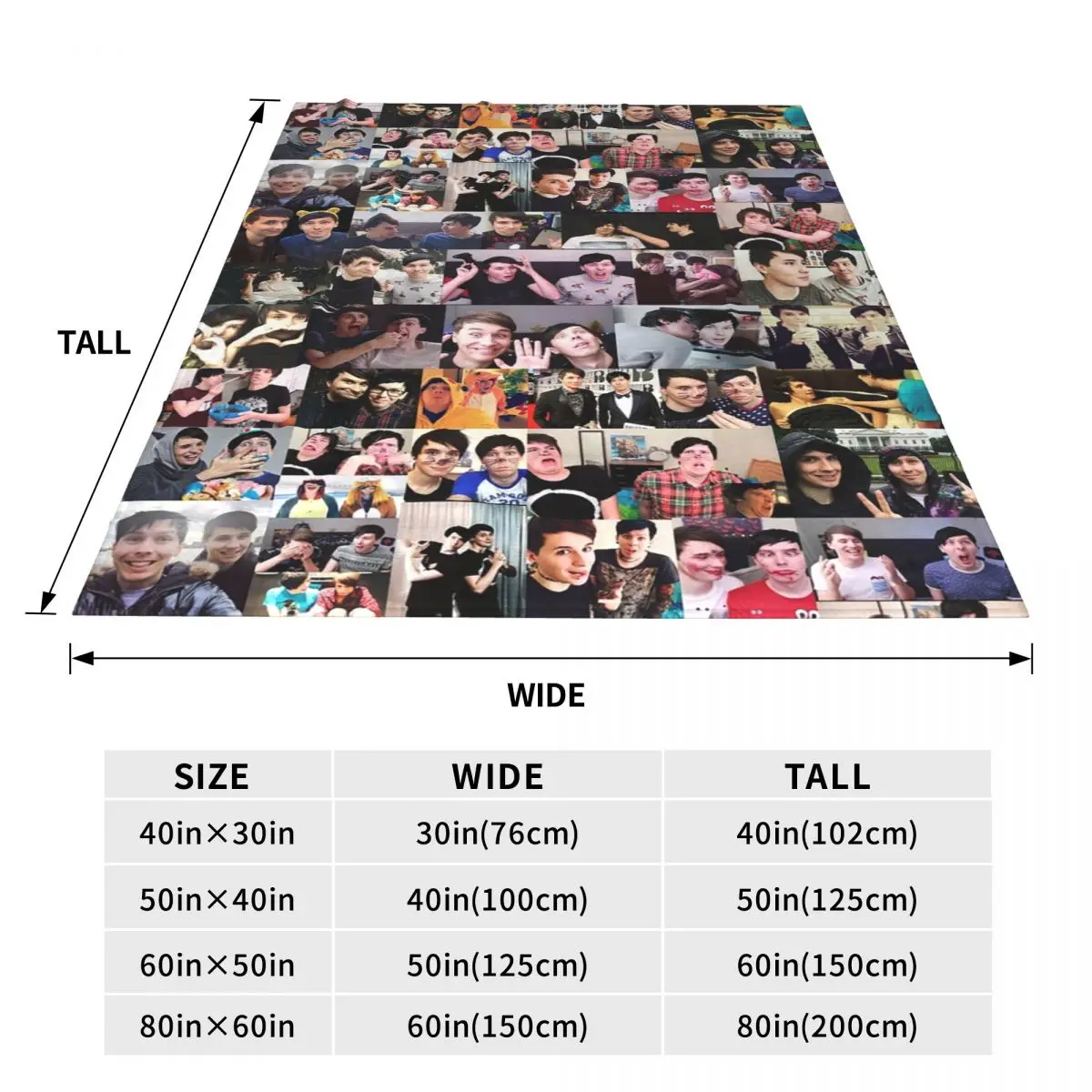Dan And Phil! Blanket Fleece Breathable Throw Blankets Sofa Throw Blanket For Home Bedroom Travel Throws Bedspread Quilt 3