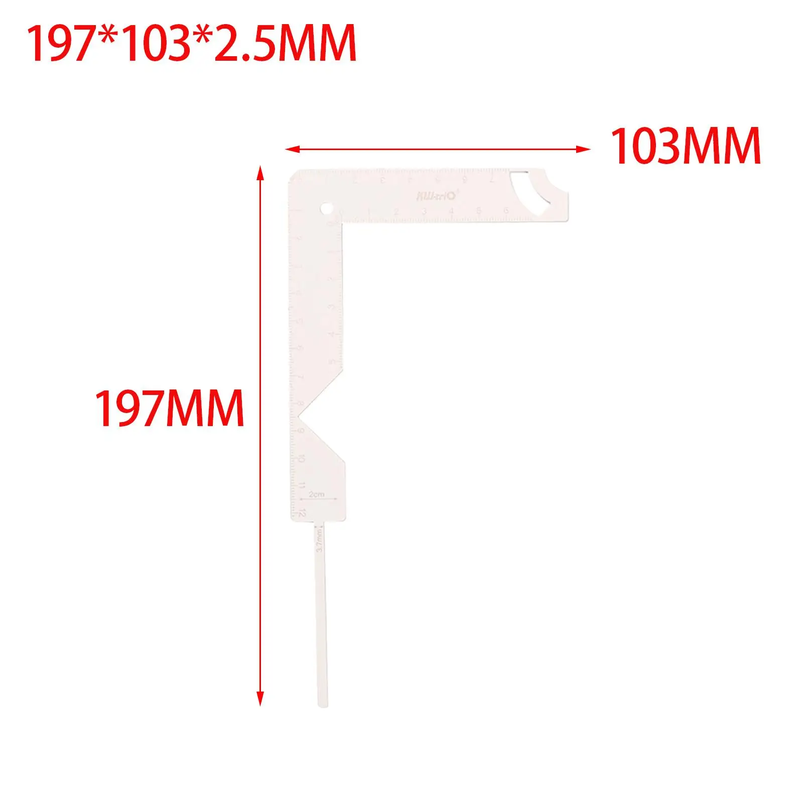 5 in 1 Book Cover Guide Tool Binding Guide Tool Multifunction Gauge Ruler