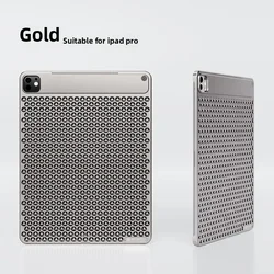 Ultra - Thin Aromatherapy Cooling Metal Tablet Case with Hollow Heat Dissipation for IPadPro 13 - inch (Sliver)