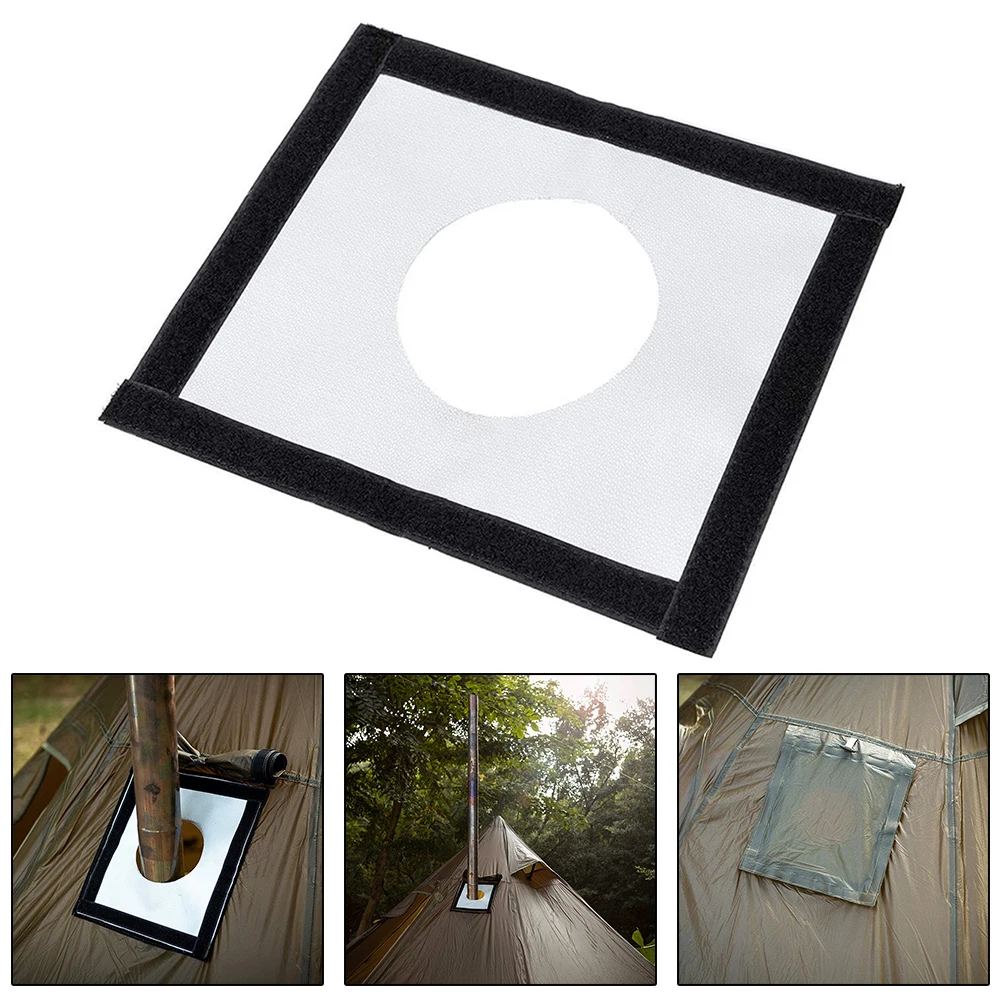 

1pcs Tent Stove Cover Fiber Outdoor Tent Outside Tent Piping Kit Tigress Chimney 8.97"L X 1"W X 8.97"H Heating Stoves Parts