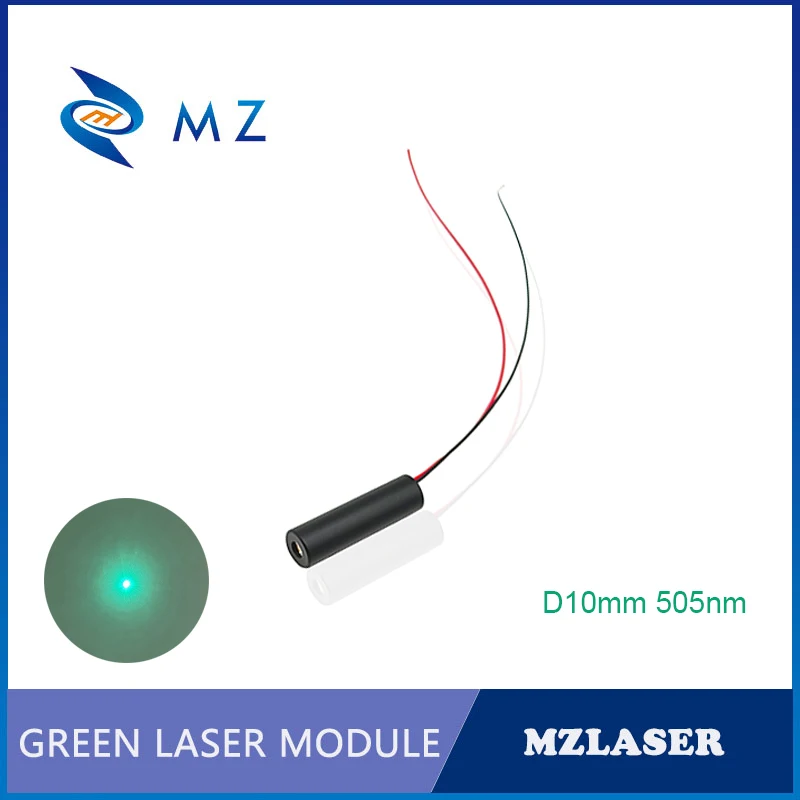 

505nm 10mw 20mw 30mw Green Dot/Spot Laser Diode Module D10mm High Quality Glass Lens Class IIIA Industrial Grade