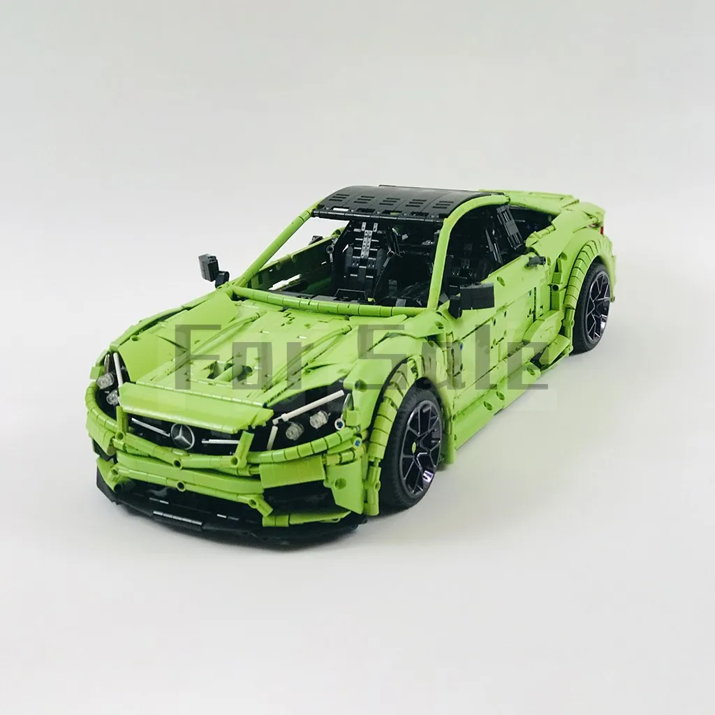 

MOC-60193 Mercedes C63 AMG от Loxlego, строительный блок, спортивный автомобиль, головоломка, электрическая игрушка, модель для детей, подарок