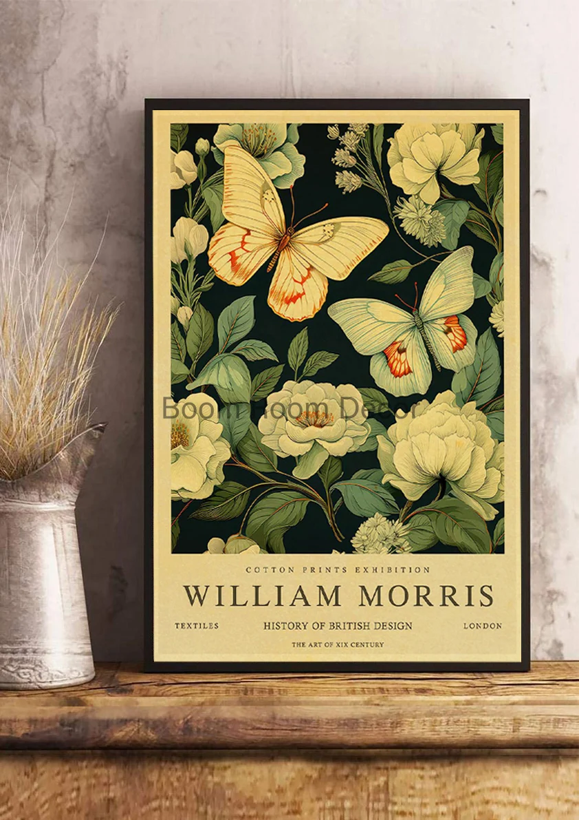 Vintage William Morris Aesthetic Canvas Art