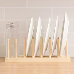 Kitchen Storage Organizer Pot Lid Rack Dish Drying Rack Holder Drainer Cocina Plastic Plate Cups Stand Display Holder
