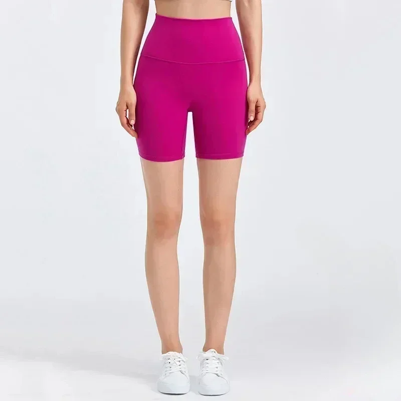 

Lulu Align No Front Seam High Waist Gym Shorts Brushed Soft 6'' Tummy Control Workout Shorts Sport Woman Tights Yoga Leggings