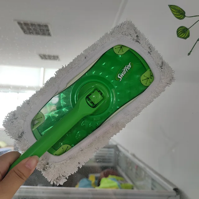 Újrafelhasználható Forgó Rongyos Tisztítópad Padlótisztításhoz Megvastagodott Korallpapa/Mikroszál/Zsenile Elasztikus Szalag Lapos Mopszövet - Image 4
