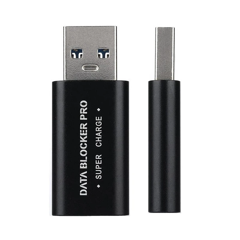 AU61-2Pcs USB Data Blocker USB-A Data Blocker Protect Against Juice Jacking Support Safe Quick Charge Stop Data Theft 6