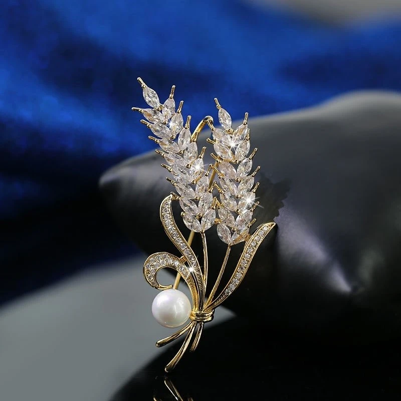 アクセサリーまとめ売り ブローチ レディースレトロなエレガントな宝石刺繍蝶の葉のブローチの