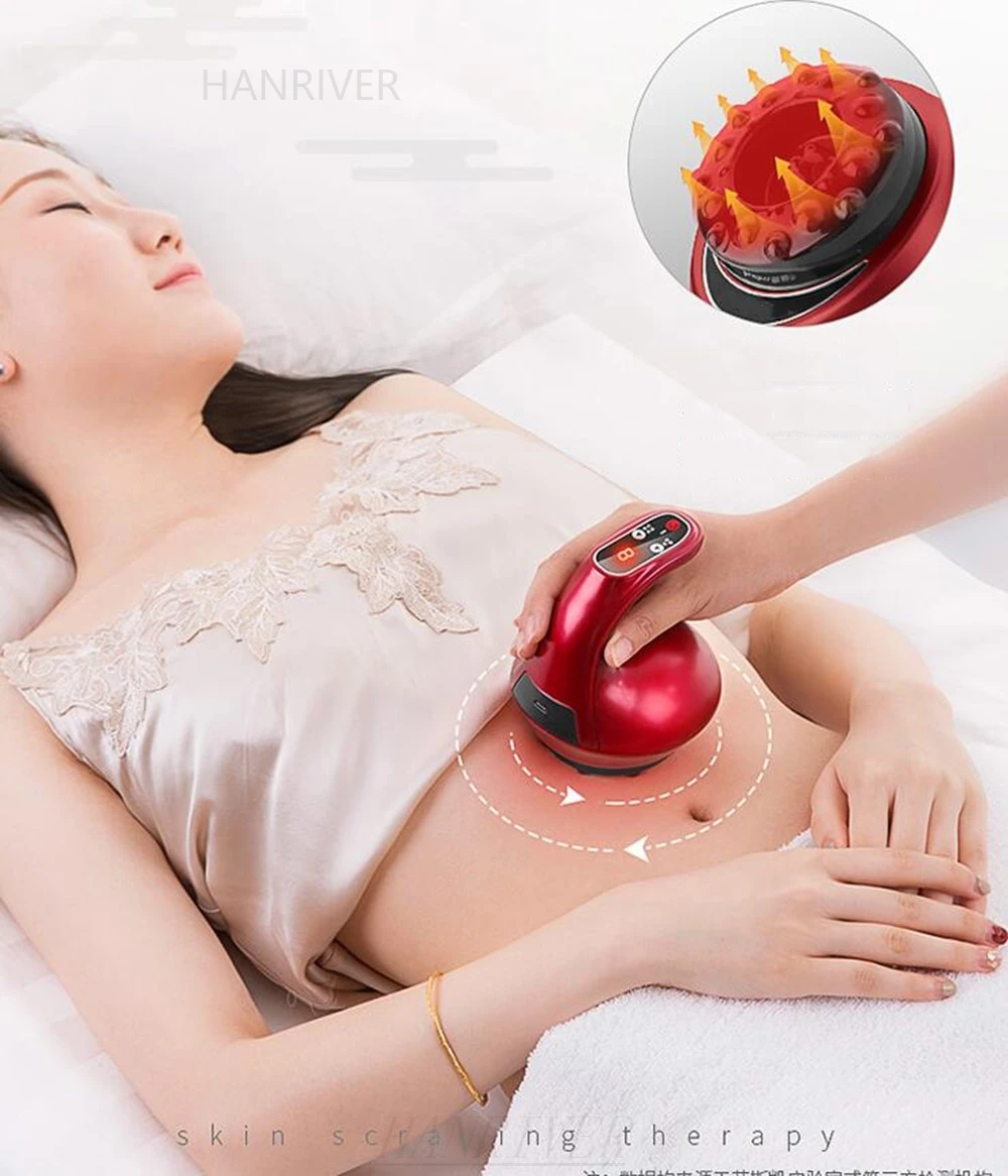 Scrapping instrument cupping electric five lines of meridian brush household detoxification multifunctional massagers