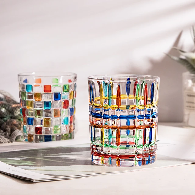 Unique Hand-painted Glass Cup with Modern and Colorful Design, Perfect for  Refreshing Drinks - AliExpress