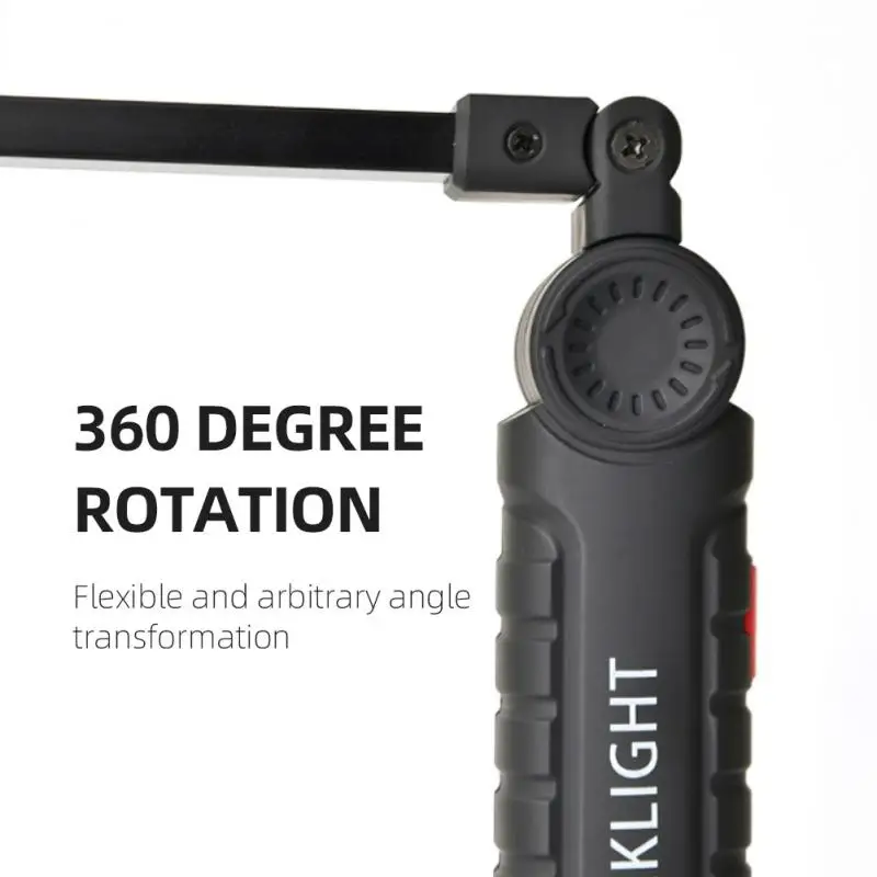 LED Flashlight Camping Lamp LED Work Light Camping Lights Work Light Portable COB LED Flashlight USB Rechargeable Work Light Magnetic Lanterna Hanging Lamp Built-in Battery Camping Torch