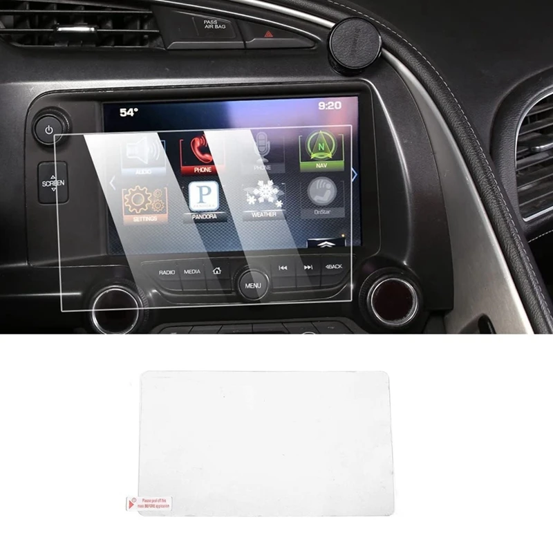 Per Chevrolet Corvette C7 2014-2019 Auto Vetro Temperato Centro Navigazione Display Touchscreen Pellicola Protettiva Parti